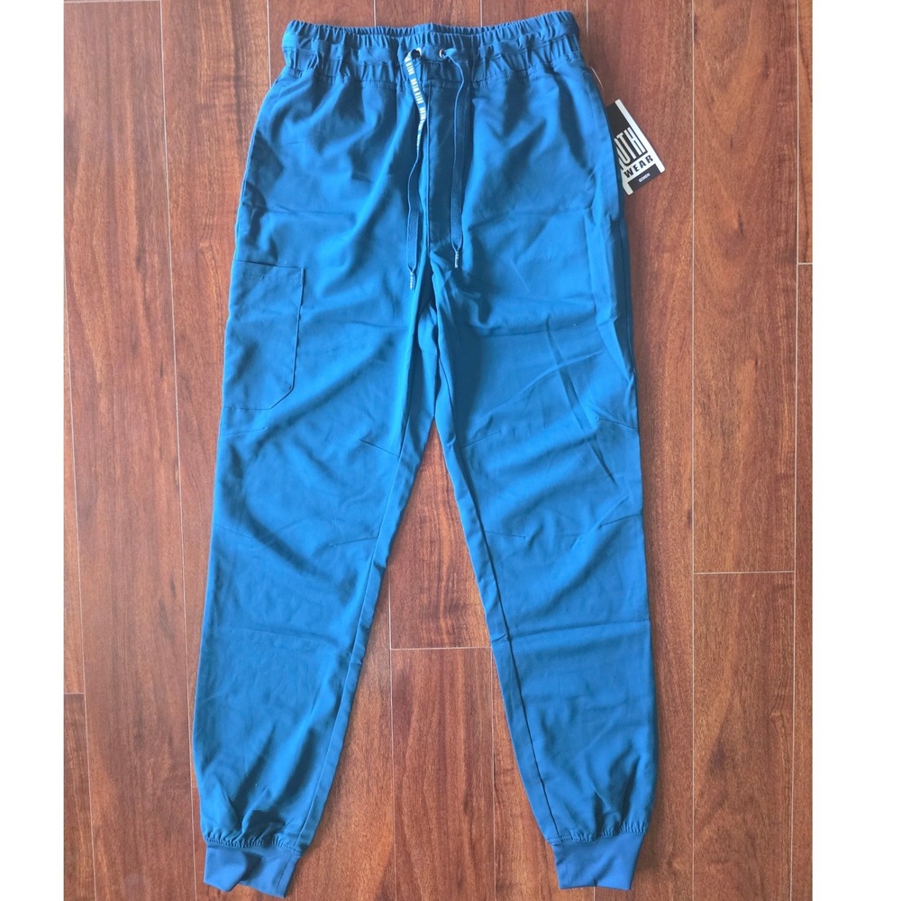 Roth Wear Bowen Scrub Joggers Teal Blue Womens Small NWT